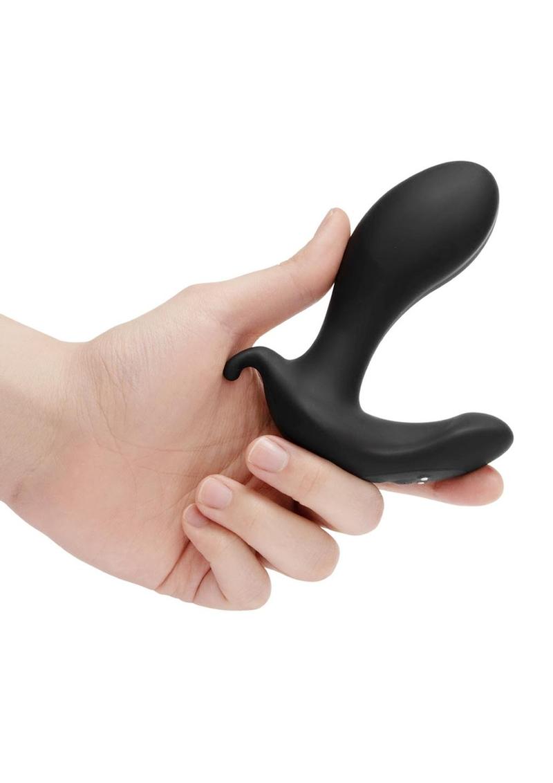 Tapón anal de silicona recargable B-Vibe Expanding Plug con control remoto