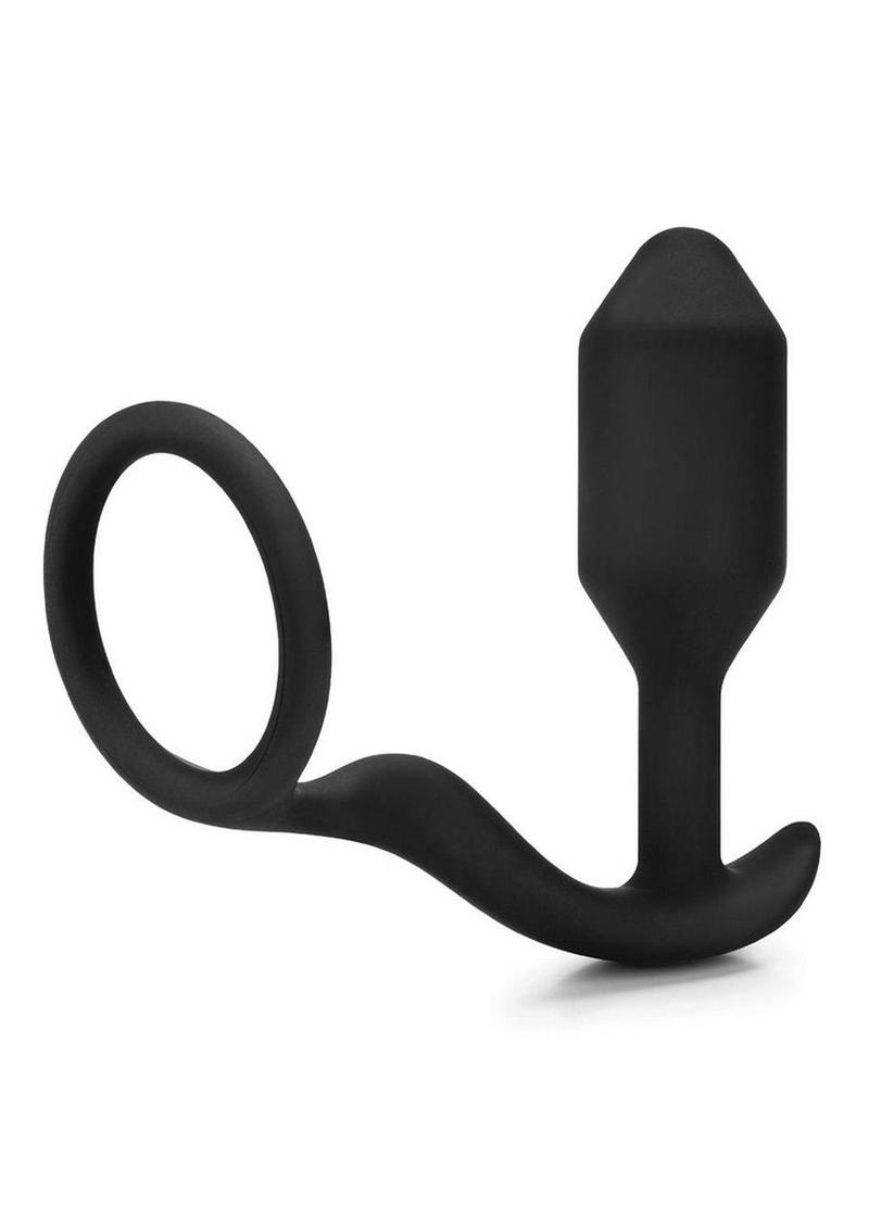 B-Vibe Snug and Tug Silicone Cock Ring and Anal Plug