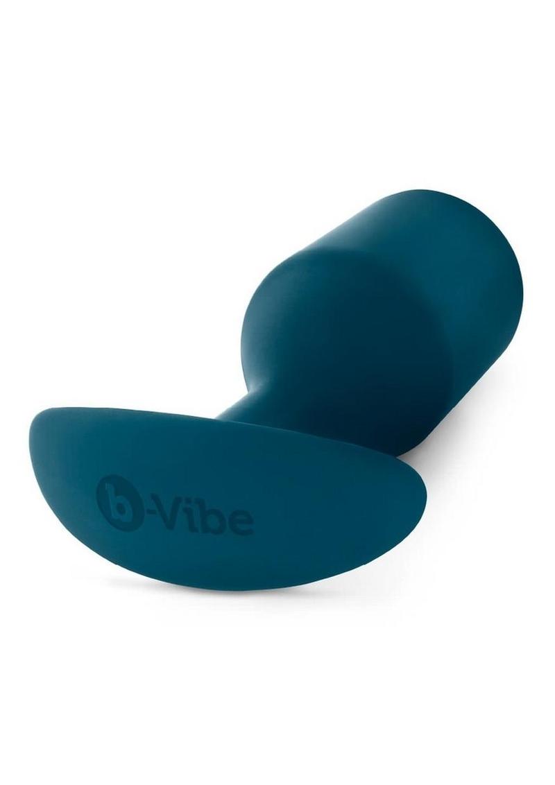 B-Vibe Snug Plug 6 Silicone Weighted Anal Plug - Marine