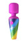 Bang! Rainbow Mini Wand Rechargeable Silicone Vibrator - Multicolor