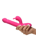 ¡Bang! Vibrador de conejo de silicona recargable con vibración y empuje