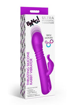 ¡Bang! Vibrador de conejo de silicona recargable y potente