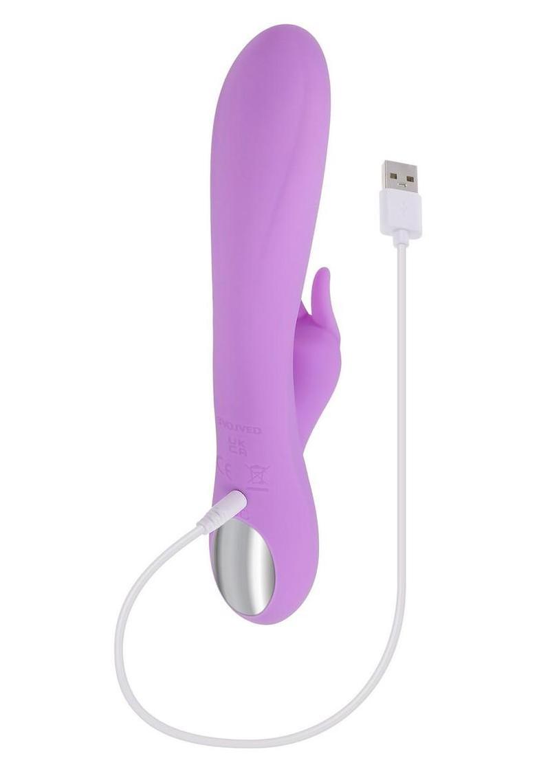 Vibrador de conejo de silicona recargable Bead The Way