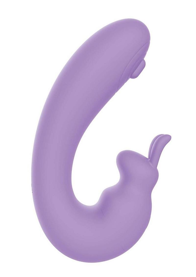 Blaze Bunny Thumper Rechargeable Silicone Vibrator - Lavender/Purple