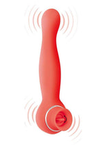 Vibrador recargable de silicona de doble extremo Blaze Luscious Licker