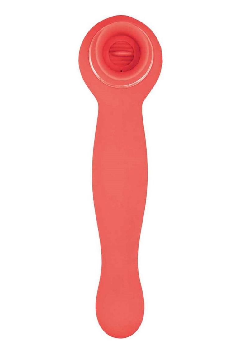 Blaze Luscious Licker Rechargeable Silicone Dual End Vibrator