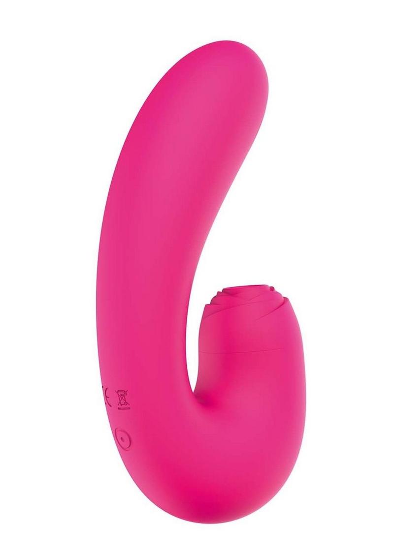 Vibrador estimulador de clítoris de silicona recargable Blaze Suction Thumper