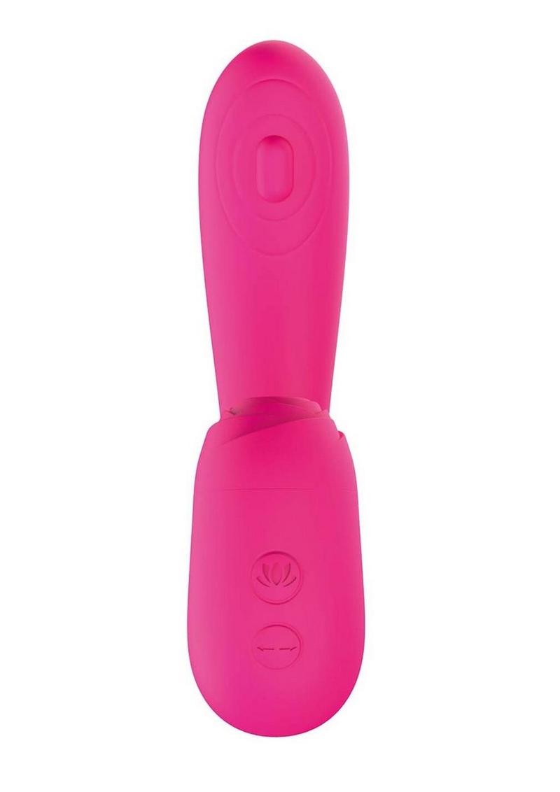 Vibrador estimulador de clítoris de silicona recargable Blaze Suction Thumper