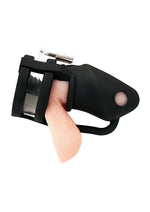 Jaula para pene de silicona Blue Line con divisor de testículos