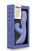 Blush Collection Simone Rechargeable Silicone Tapping Rabbit Vibrator - Blue