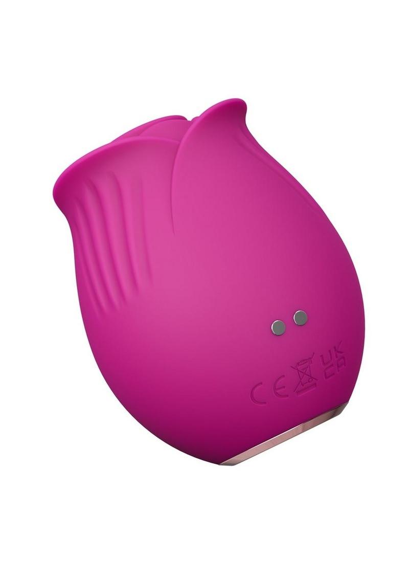 Blush Collection The Original Blush Rose Rechargeable Silicone Air Pulse Clitoral Vibrator - Fuchsia/Pink