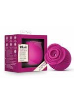 Vibrador de clítoris recargable de silicona con pulsaciones de aire Blush Collection The Original Blush Rose