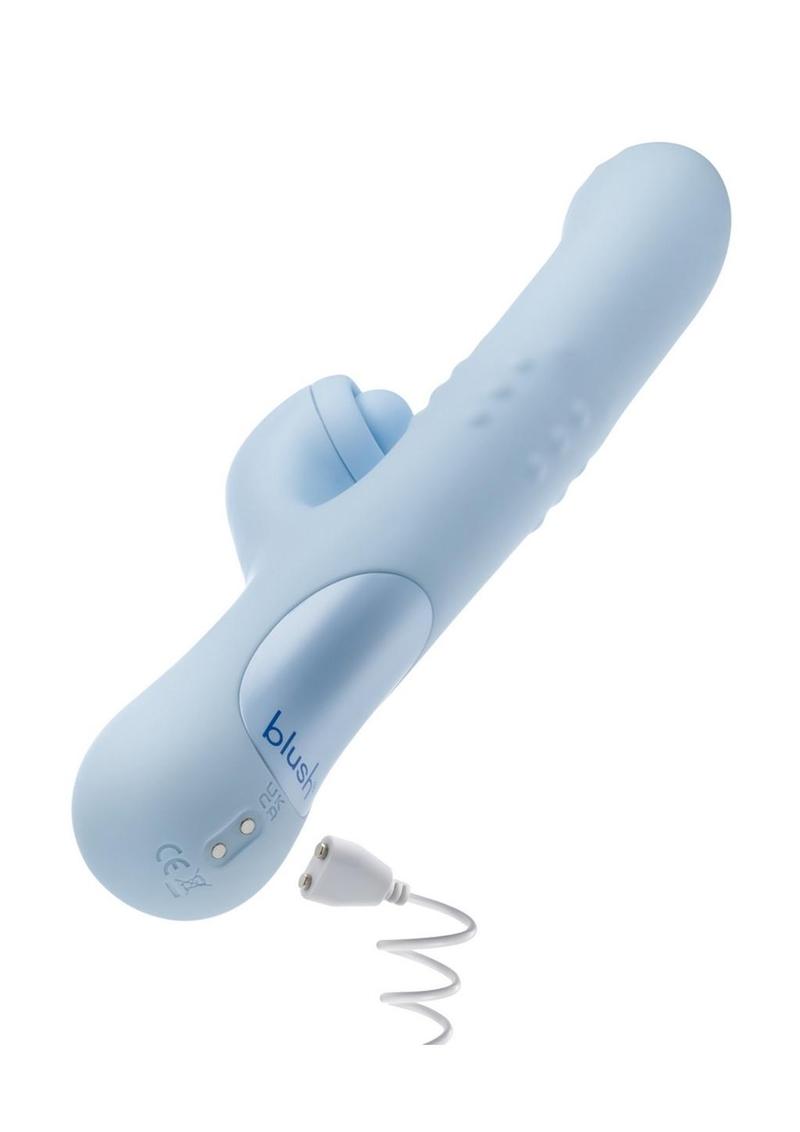 Vibrador de conejo de silicona recargable Blush Devin