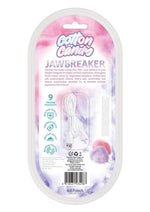 Cotton Candy Jawbreaker Rechargeable Silicone Vibrator with Clitoral Stimulator