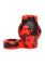 Creature Cocks Hell Hound Silicone Penis Sleeve and Ball Stretcher - Black/Red - Large