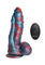 Creature Cocks Hydra X Vibrating Rechargeable Silicone Dildo with Remote - Blue/Red