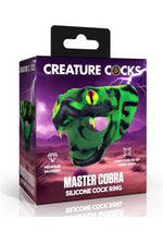 Creature Cocks Master Cobra Silicone Cock Ring - Green