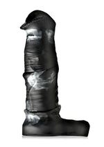 Creature Cocks Stallion Silicone Penis Extension - Black/Gray/Grey