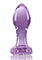 Crystal Premium Glass Flower Probe - Purple
