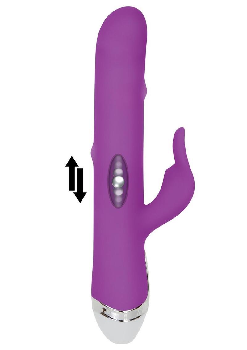 Vibrador de silicona recargable Dancing Pearl Rabbit