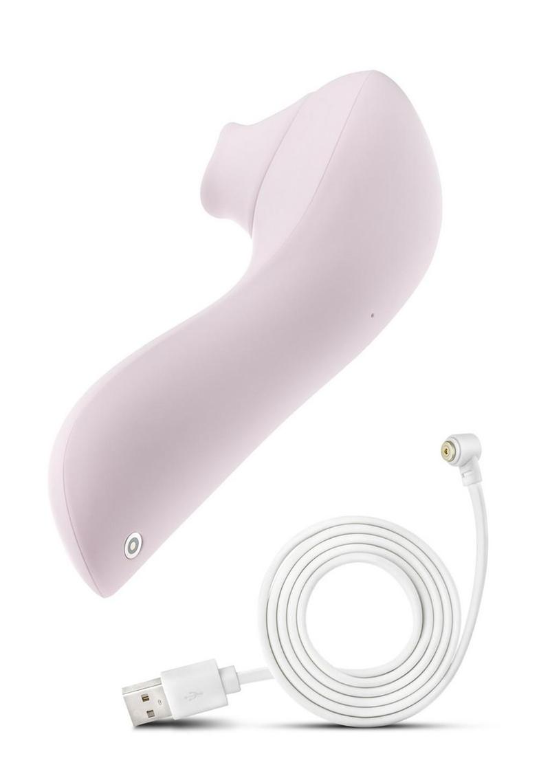 Delice Fleus Air Pulsing Vibe Rechargeable Silicone Clitoral Vibrator - Barely - Purple