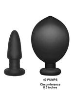 Tapón anal inflable de silicona con vibración y control remoto Wonder Plug de lujo