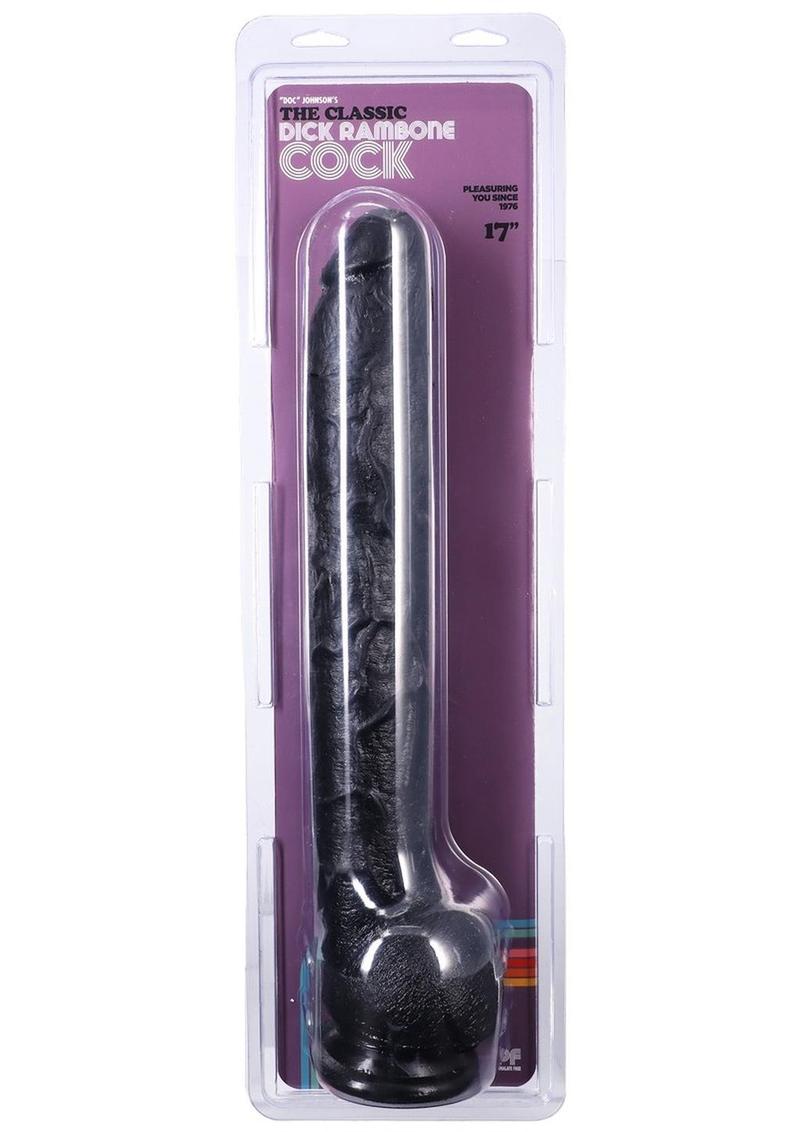 Dick Rambone Dildo - Black - 17in