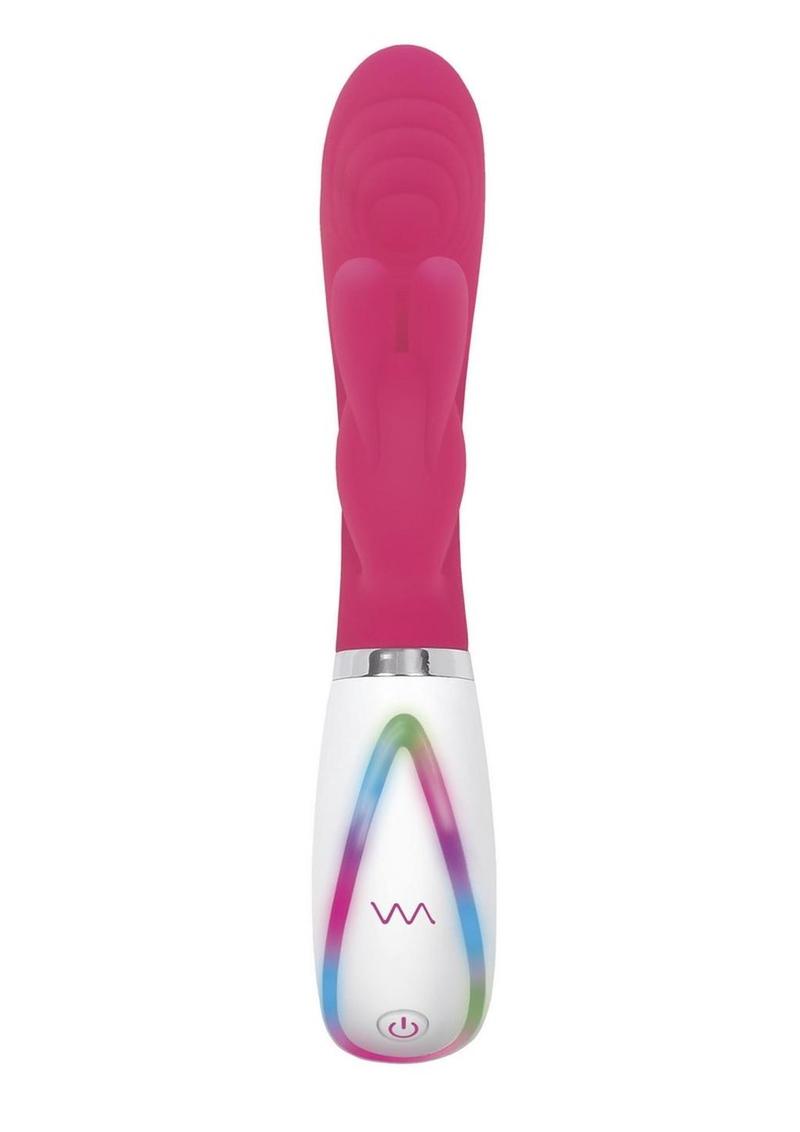 Disco Bunny Vibrador Conejo de Silicona Recargable con Doble Estimulación