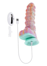 Fantasy Rechargeable Silicone Vibrating Dildo with Remote