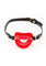 Fetish and Fashion Kourtney Silicone Ball Gag - Black/Red