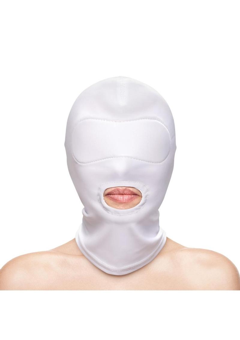 Fetish and Fashion Mouth Hood - White - One Size