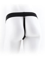 Arnés y consolador con correa huecos y vibradores con control remoto de la serie Fetish Fantasy