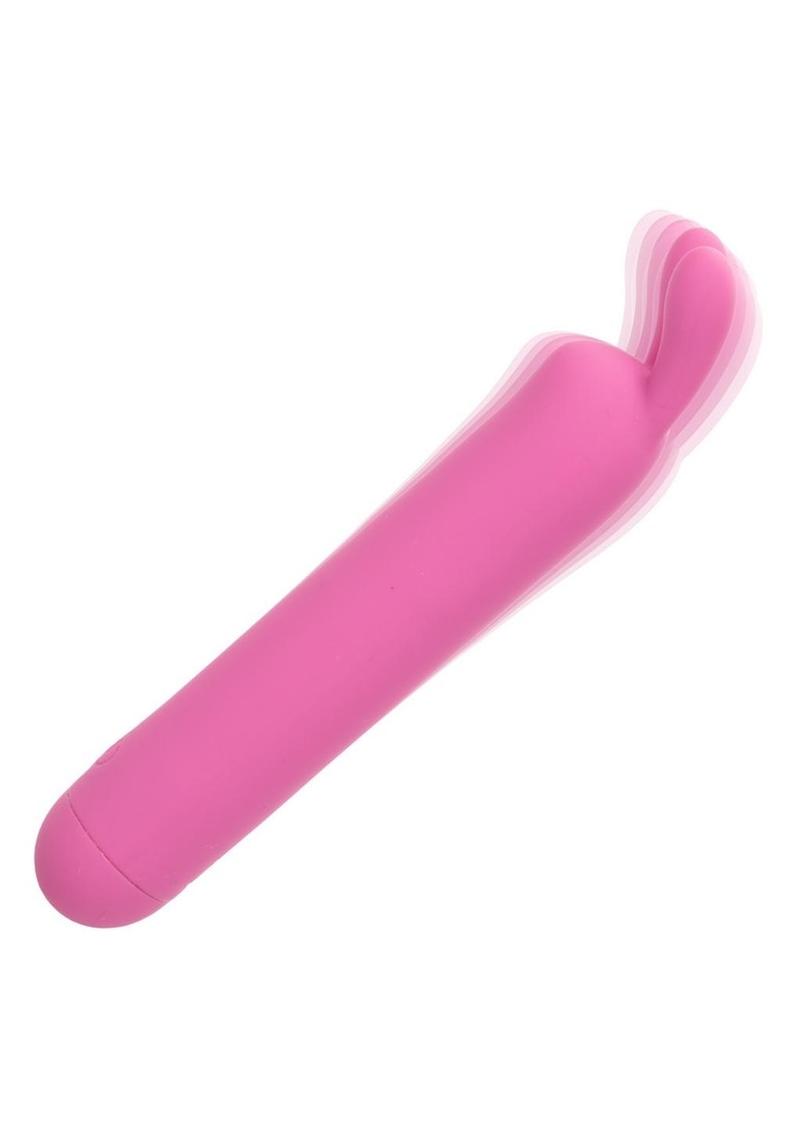 First Time Rechargeable Silicone Flicker Rabbit Vibrator - Pink