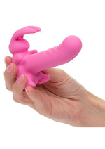 Vibrador recargable Bunny Dreams de silicona con estimulador de clítoris