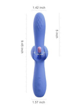 Fortexa Kinky Finger Flapping Rechargeable Silicone Clit and G-Spot Vibrator with App Control