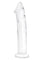 Glas Dildo Glass with Veins and Flat Base - Clear - 12in