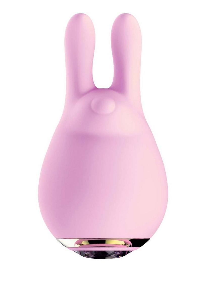 Goddess Diamond Rechargeable Silicone Bunny Tickler - Pink