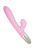 Vibrador de silicona recargable Goddess Tapping Thruster con estimulador del clítoris