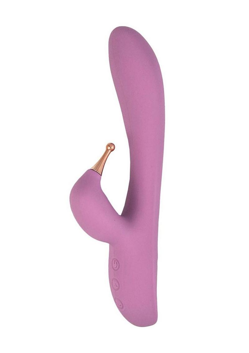 Goddess Tri-Tip Rechargeable Silicone Personal Vibrator - Lavender/Purple