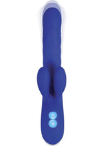 Vibrador de silicona recargable con estimulación del clítoris y vibración Grand Slam Thrusting and Twirling