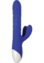Vibrador de silicona recargable con estimulación del clítoris y vibración Grand Slam Thrusting and Twirling