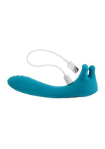 Vibrador dual recargable de silicona Heads Or Tails