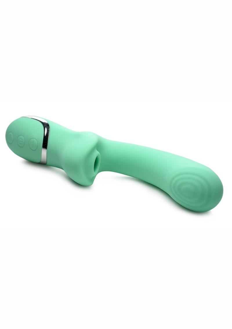 Inmi Shegasm Minty - Vibrador de silicona recargable con ventosa