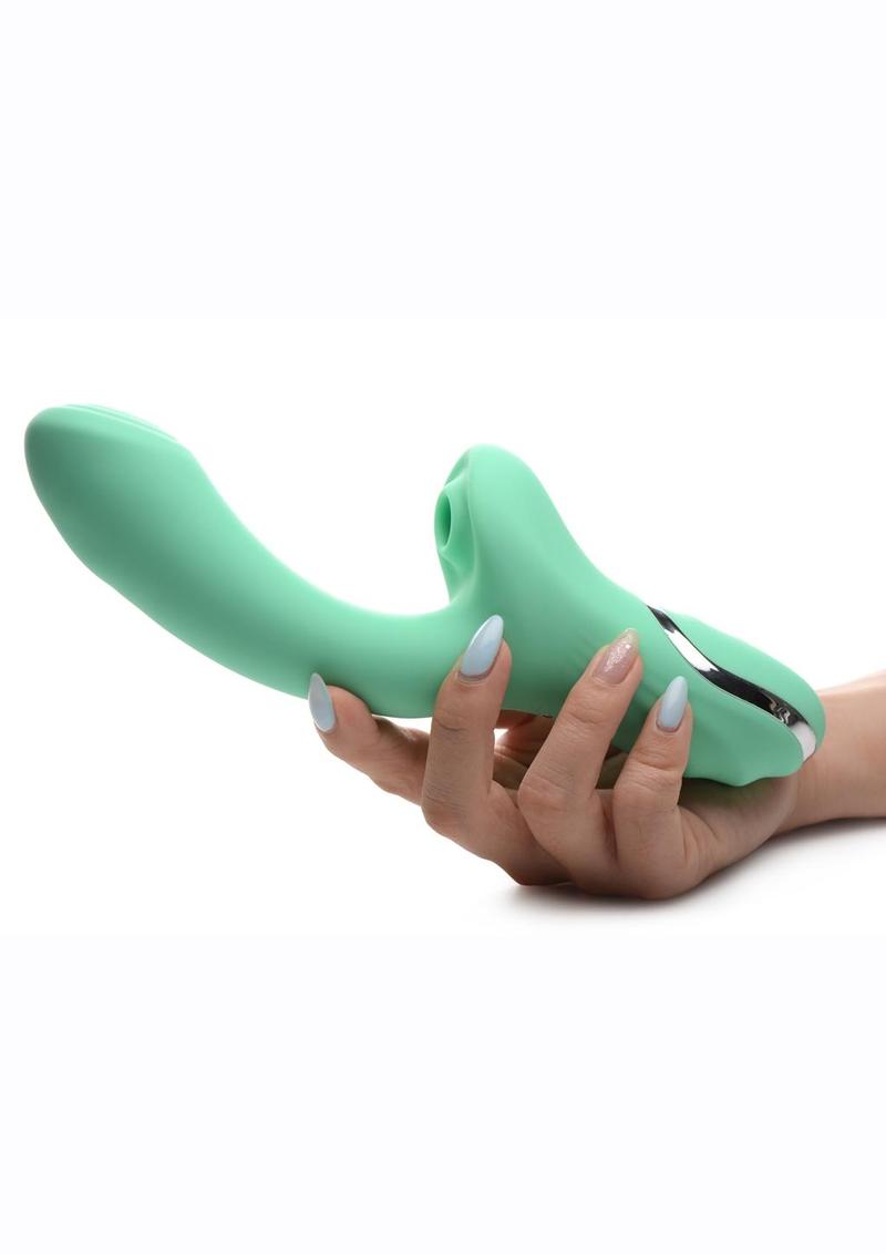 Inmi Shegasm Minty - Vibrador de silicona recargable con ventosa