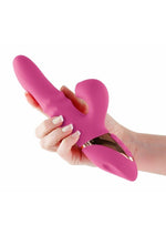 Vibrador de conejo de silicona recargable Inya Enamour con estimulador de clítoris con pulso de aire