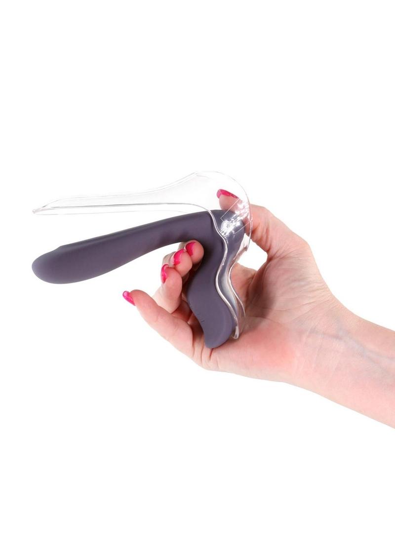 Vibrador con espéculo de silicona recargable Inya Gynovibe