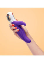 Vibrador de silicona Lady Bi con estimulador del clítoris