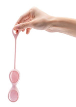 Huevos de cristal Yoni de silicona Le Wand - Cuarzo rosa
