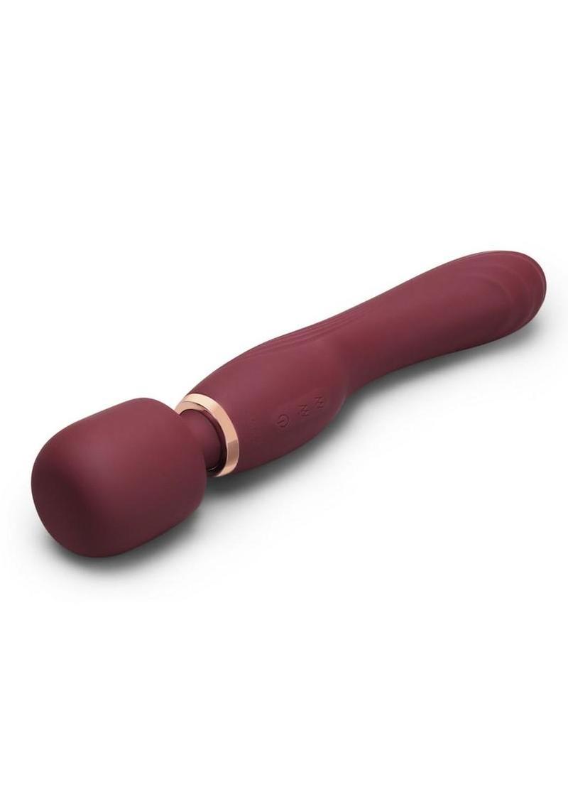 Vibrador de silicona recargable Le Wand Flat Top Fusion G - Rubí