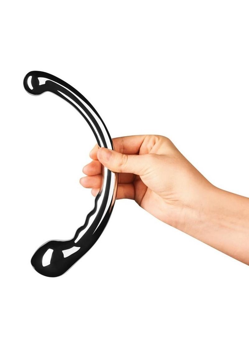 Consolador de doble extremo Le Wand Hoop - Acero inoxidable